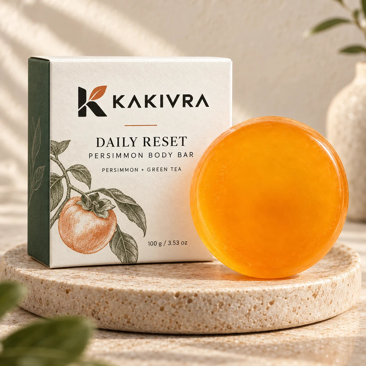 Kakivra Daily Reset Bar and branded carton